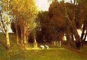 Arnold Bocklin The Sacred Wood oil painting